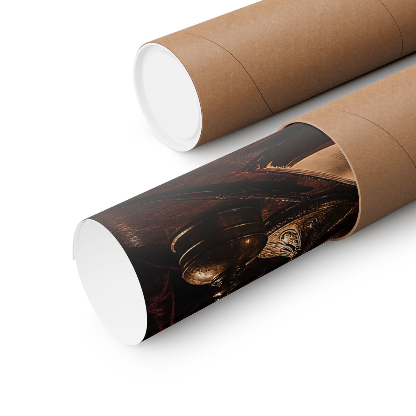 Dark University Hall At Midnight - Dark Academia Art Print (Matte Poster)