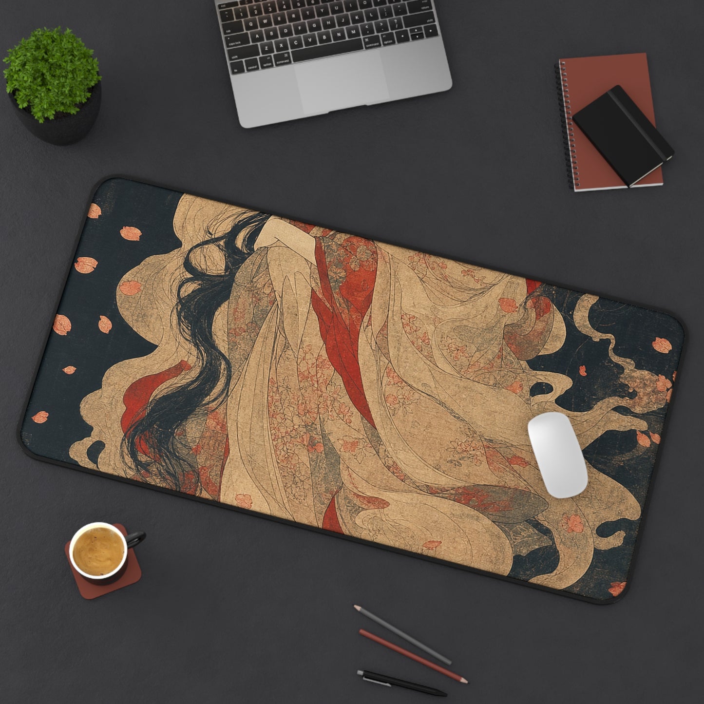 Ubume Ghost Mother - Japanese Mythology Gaming Desk Mat