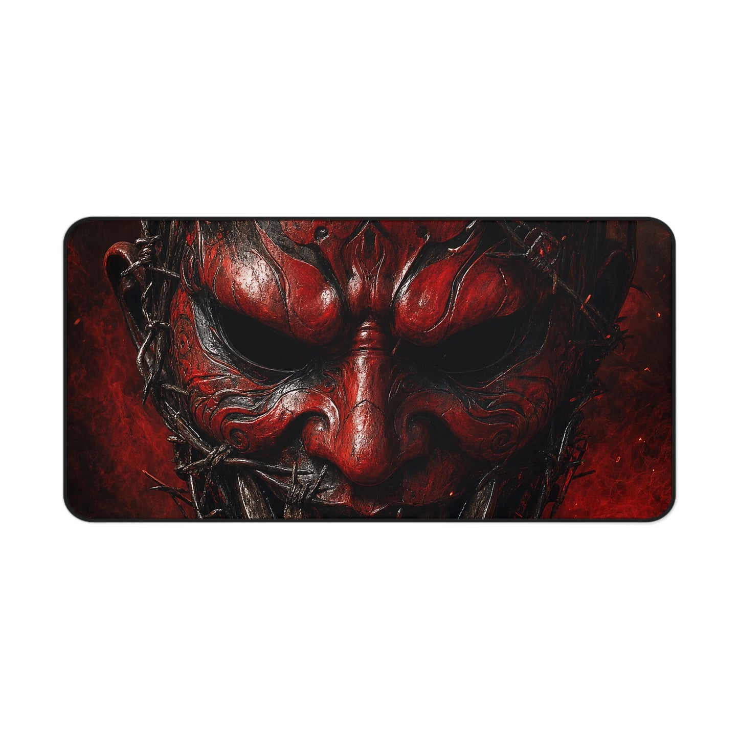 Oni Mask With Barbed Wire - Sudoni Brand Gaming Desk Mat