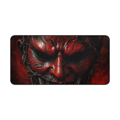 Oni Mask With Barbed Wire - Sudoni Brand Gaming Desk Mat