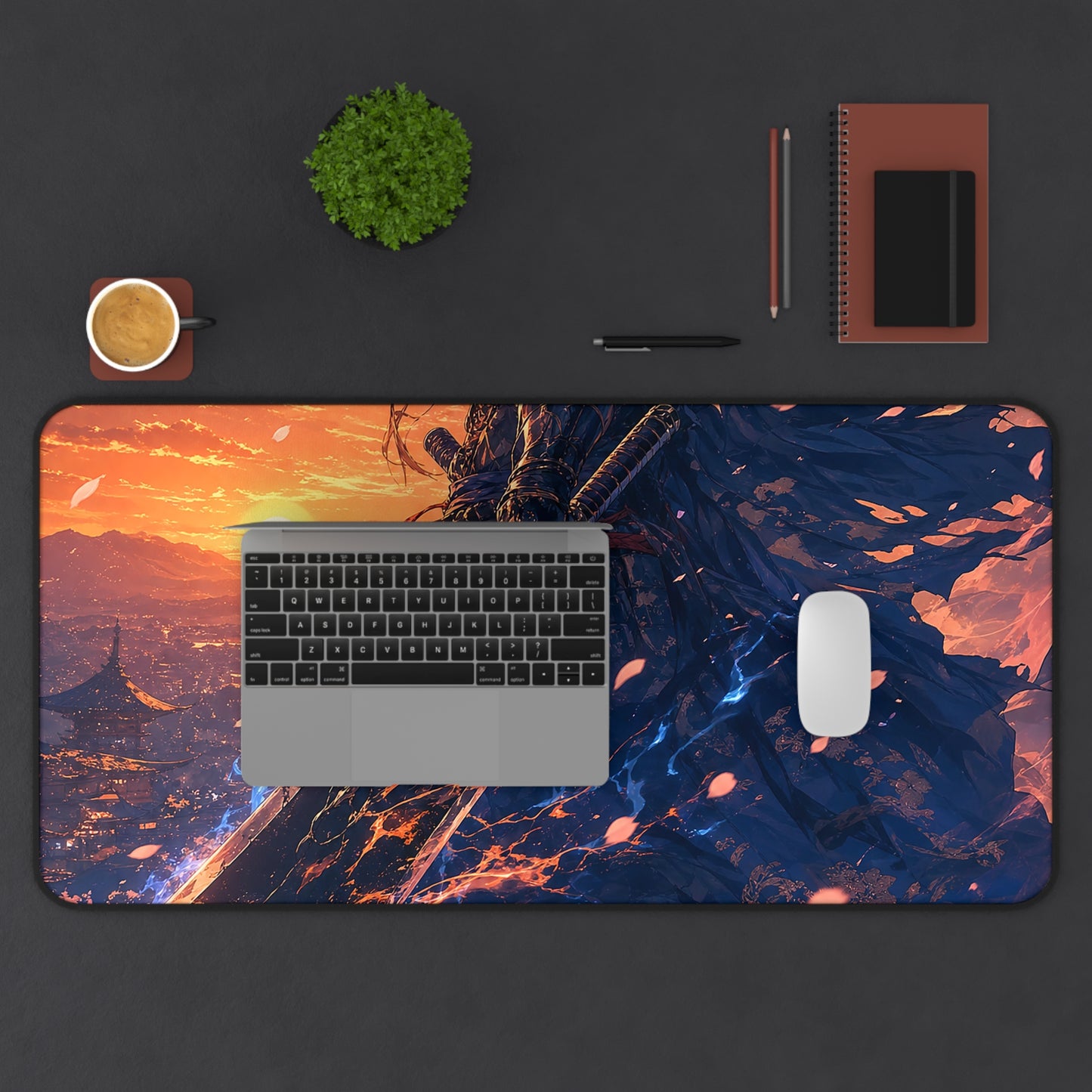 Warrior With Massive Sword - Anime Manga Gaming Desk Mat