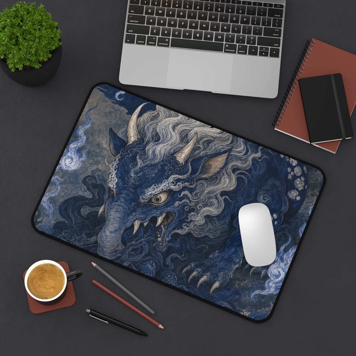 Baku Eating Nightmares - Japanese Mythology Gaming Desk Mat