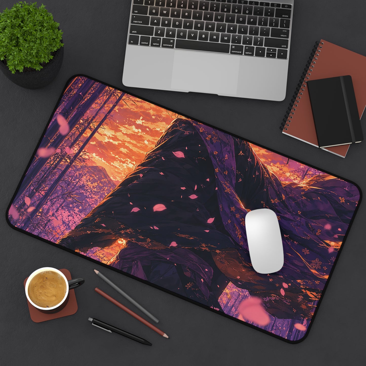 Swordsmin Bamboo Grove - Anime Manga Gaming Desk Mat