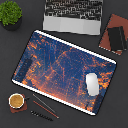City Under Massive Hologram - Anime Manga Gaming Desk Mat
