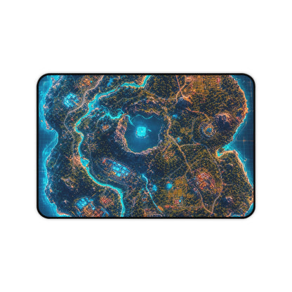 Battle Royale Island From Above - Gaming Culture Gaming Desk Mat