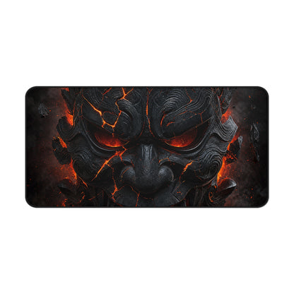 Oni Mask Cracking With Lavunderneath - Sudoni Brand Gaming Desk Mat