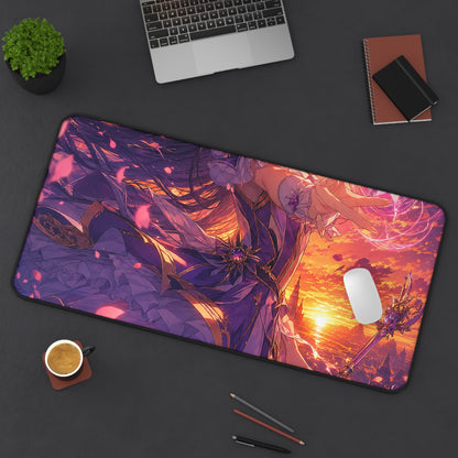 Magical Girl Casting Spells - Anime Manga Gaming Desk Mat
