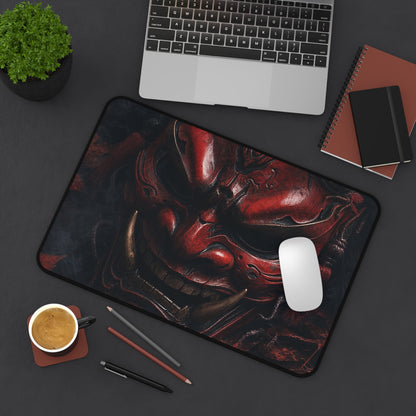 Oni Mask With Autumn Leaves - Sudoni Brand Gaming Desk Mat