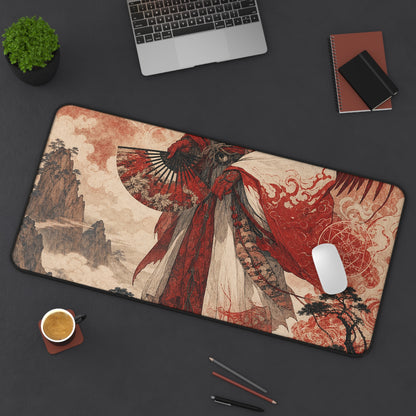 Tengu With Fon Mountain - Japanese Mythology Gaming Desk Mat