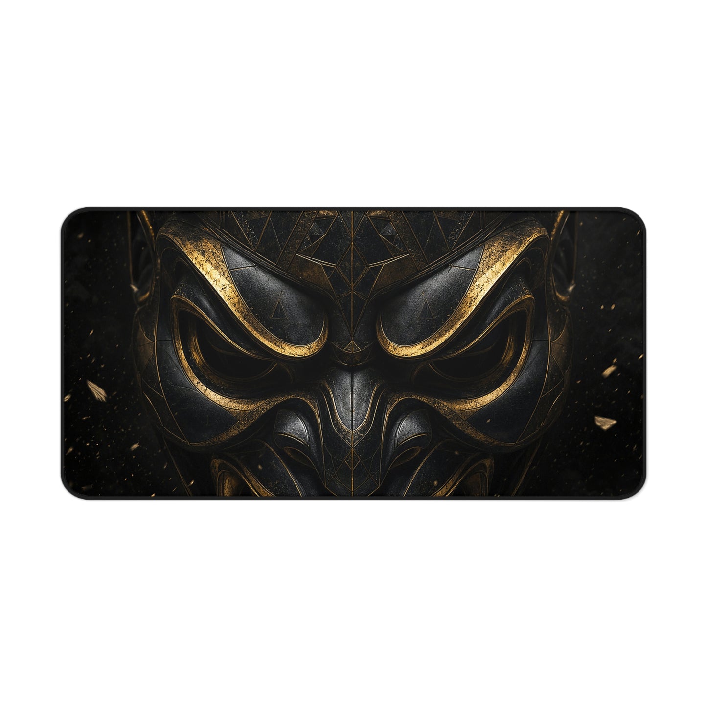Oni Mask With Geometric Patterns - Sudoni Brand Gaming Desk Mat