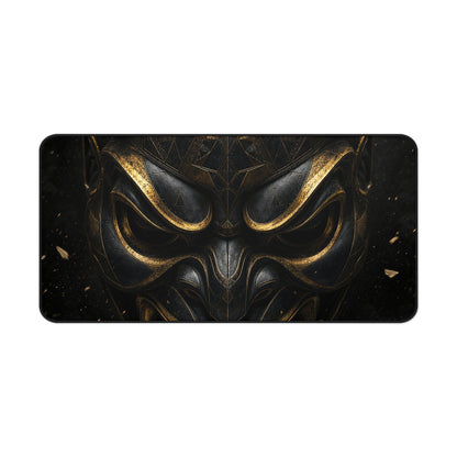 Oni Mask With Geometric Patterns - Sudoni Brand Gaming Desk Mat
