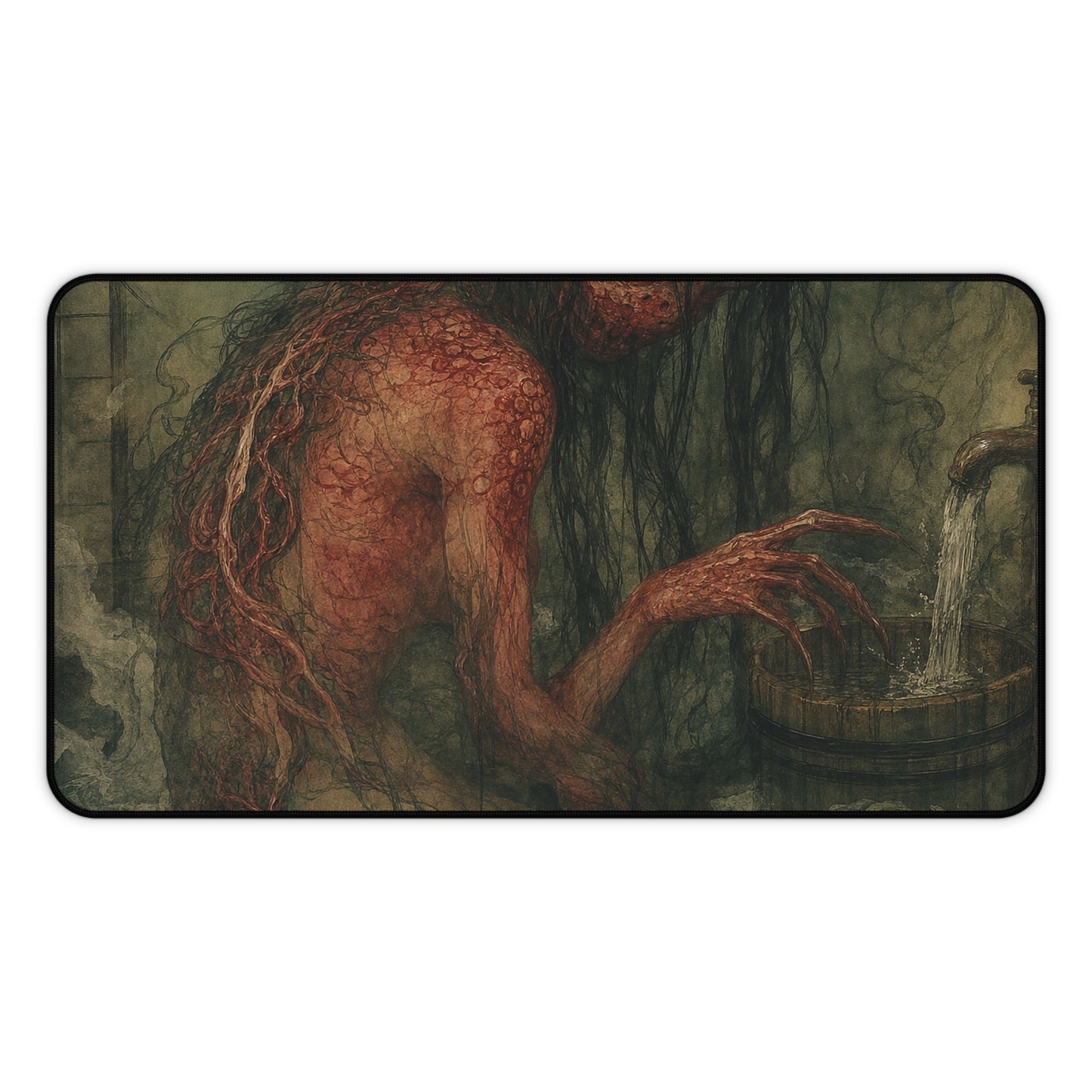 Akaname Bathroom Demon - Japanese Mythology Gaming Desk Mat