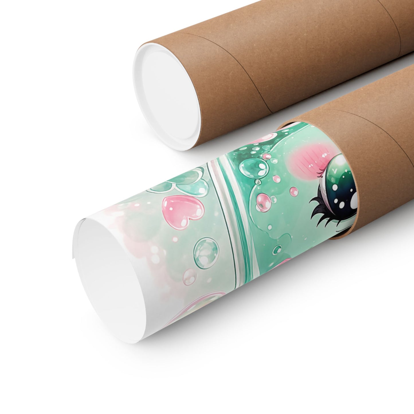 Cute Potion Bottle With Face - Kawaii Gaming Art Print (Matte Poster)