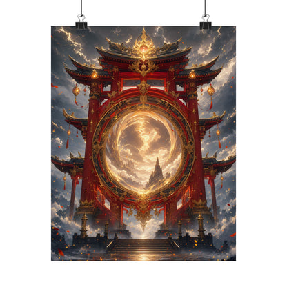 Spirit Realm Gateway - Anime Manga Art Print (Matte Poster)