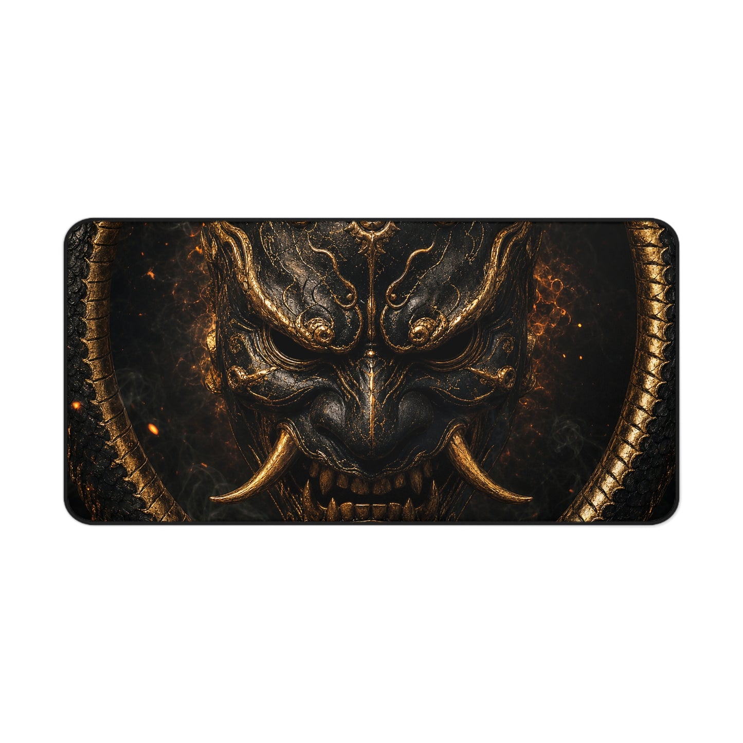 Oni Mask With Ouroboros - Sudoni Brand Gaming Desk Mat