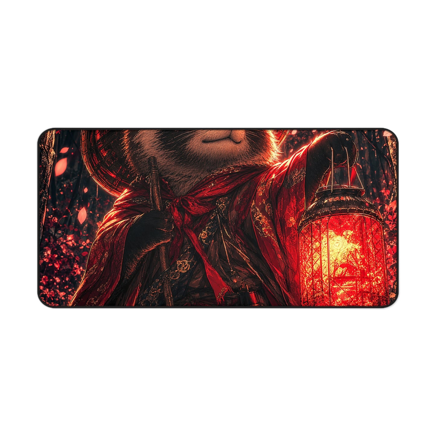 Tanuki In Forest - Anime Manga Gaming Desk Mat