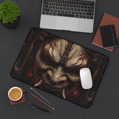 Oni Mask In Digital Void - Sudoni Brand Gaming Desk Mat