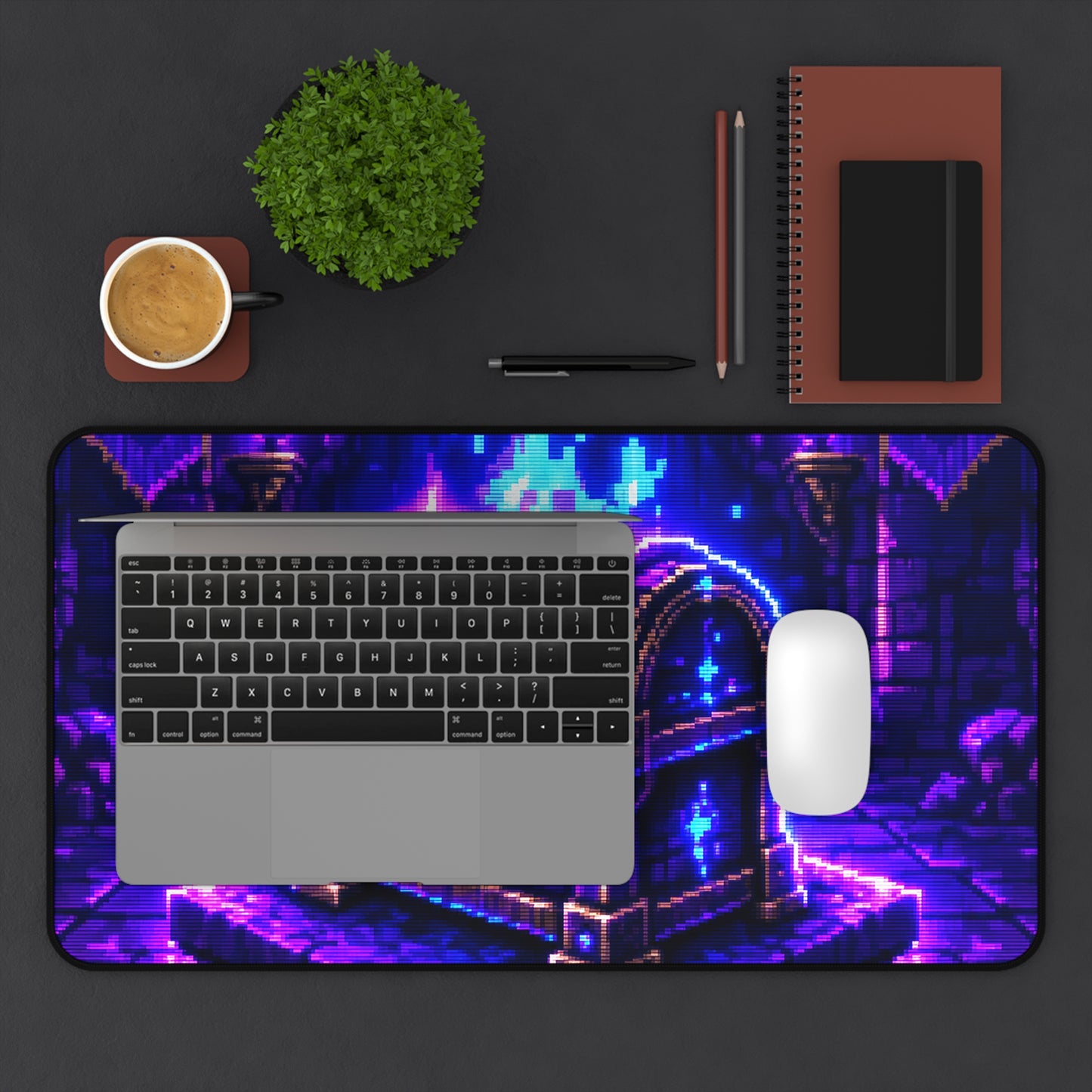 Loot Chest Glowing In Dungeon - Gaming Culture Gaming Desk Mat