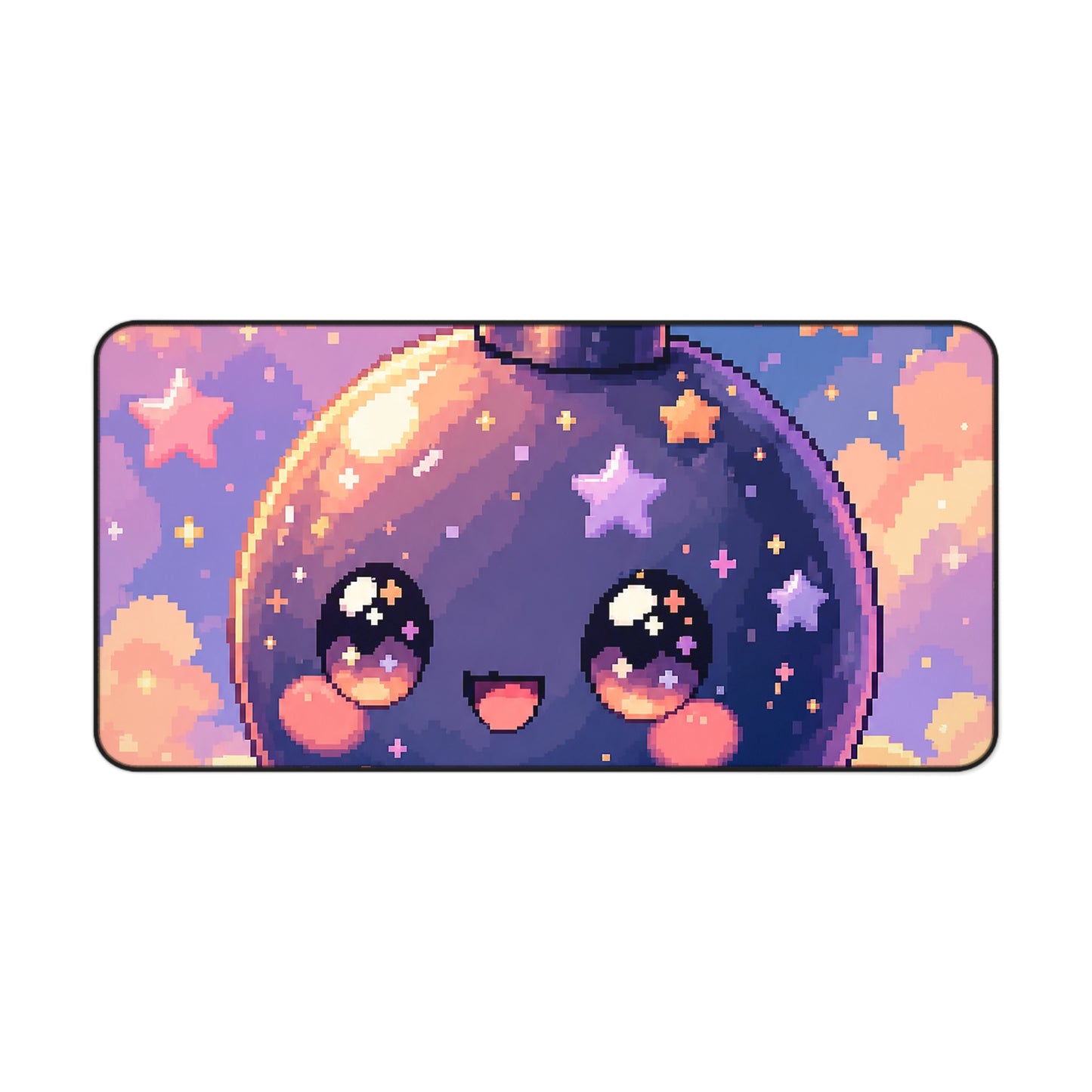 Cute Bomb Character With Fuse - Kawaii Gaming Gaming Desk Mat