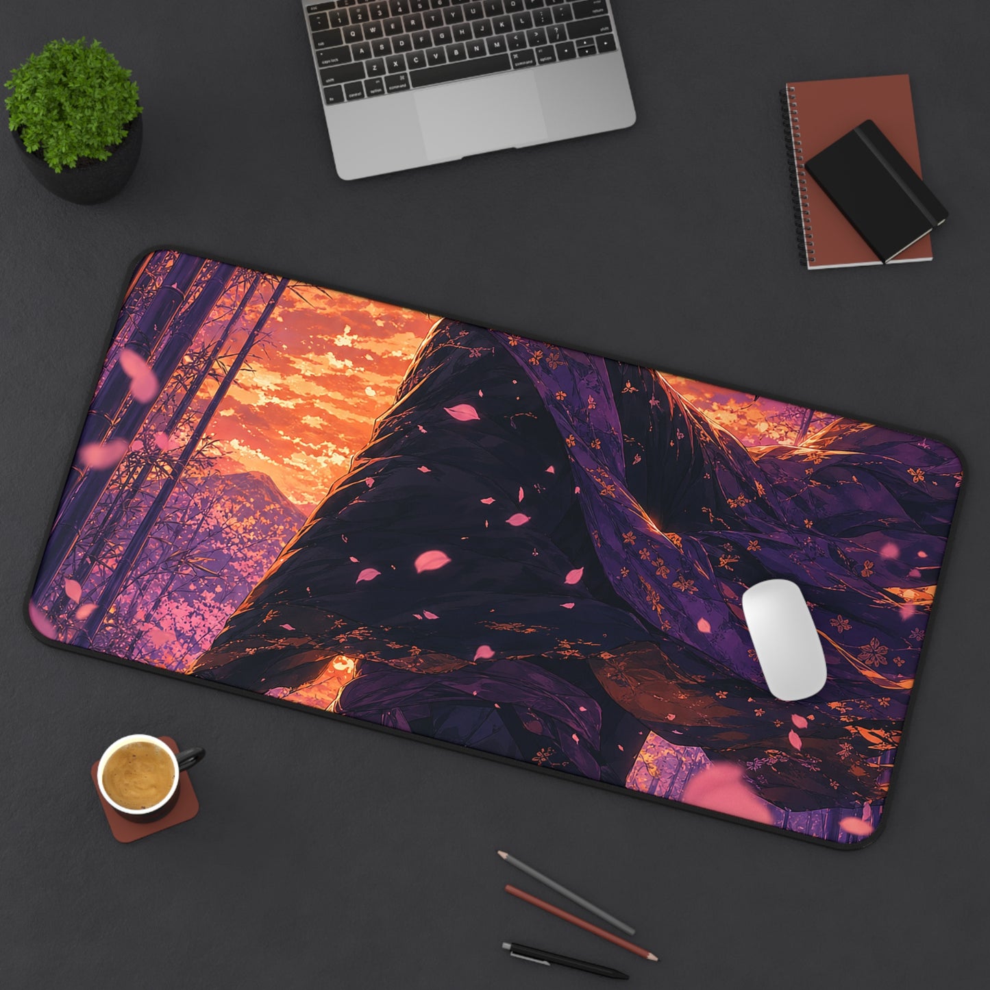 Swordsmin Bamboo Grove - Anime Manga Gaming Desk Mat