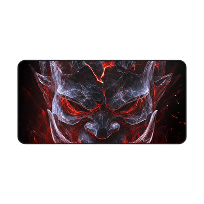 Oni Mask Made Of Ice Crystals - Sudoni Brand Gaming Desk Mat