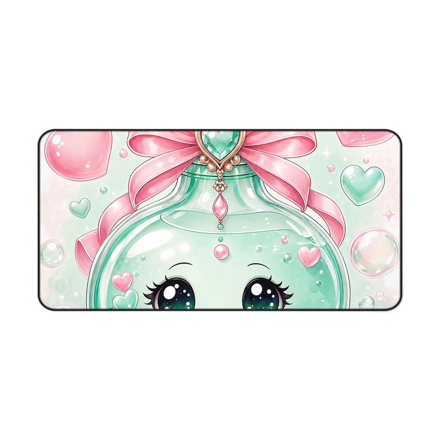 Cute Potion Bottle With Face - Kawaii Gaming Gaming Desk Mat