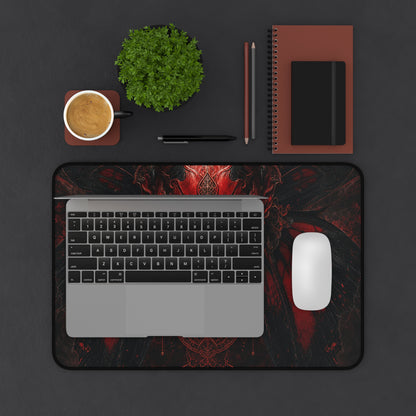 Oni Mask With Butterfly Wings - Sudoni Brand Gaming Desk Mat
