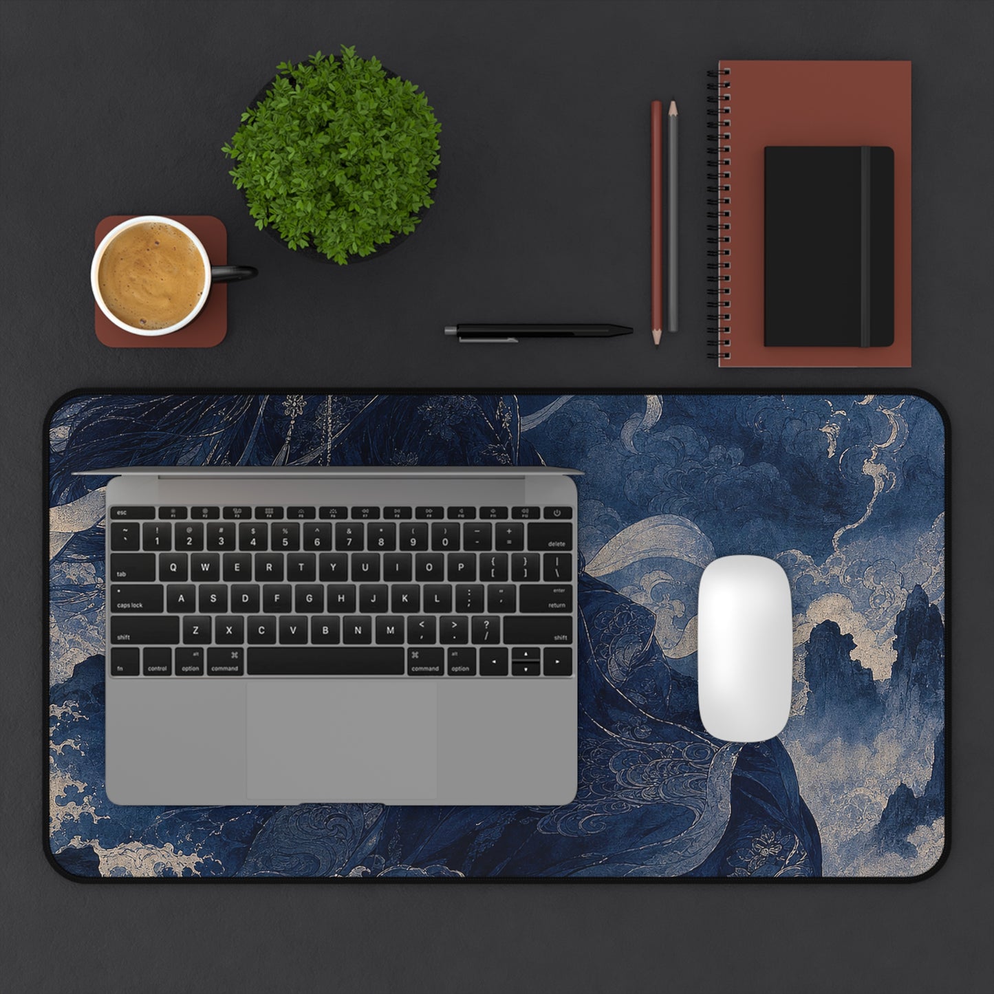 Tsukuyomi Moon God - Japanese Mythology Gaming Desk Mat