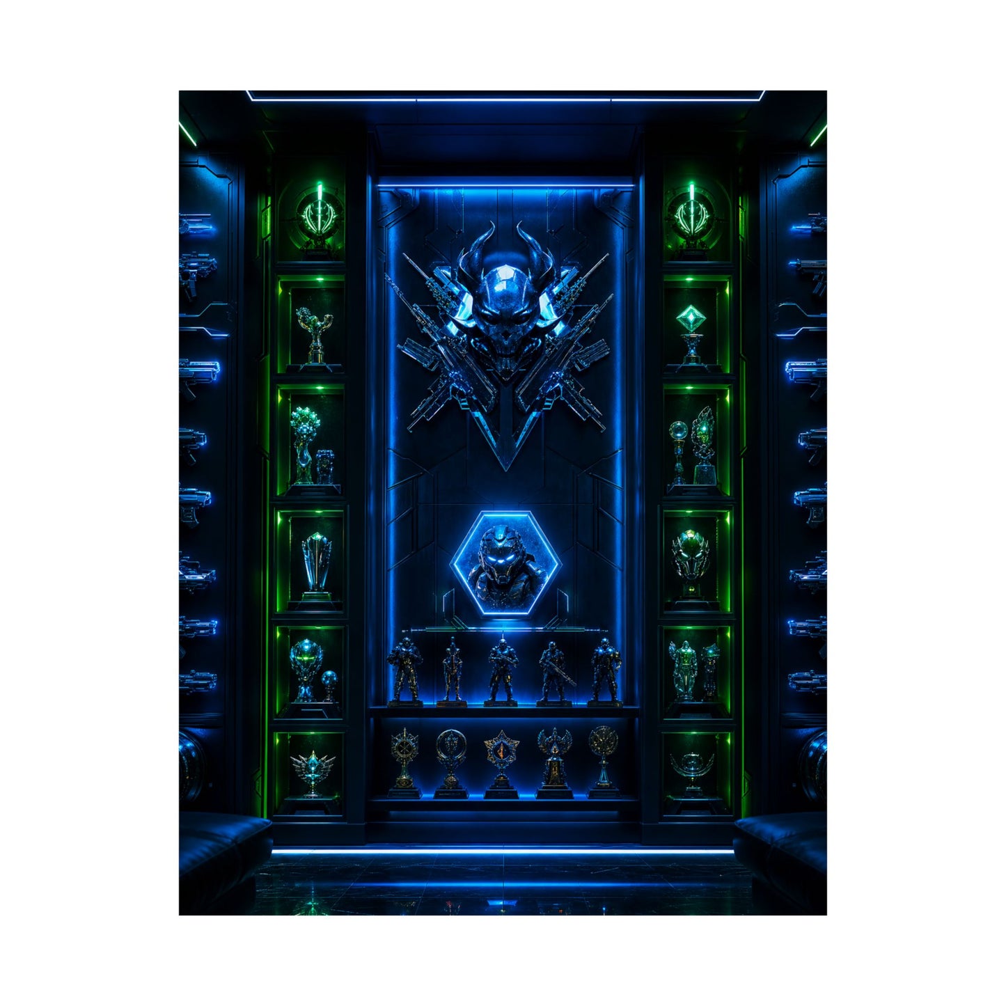 Gaming Wall Of Fame - Gaming Culture Art Print (Matte Poster)