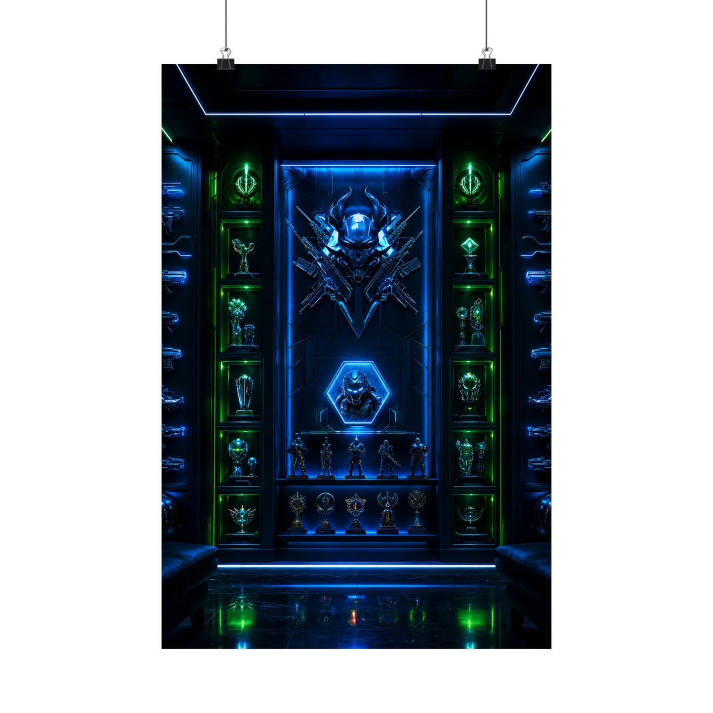 Gaming Wall Of Fame - Gaming Culture Art Print (Matte Poster)