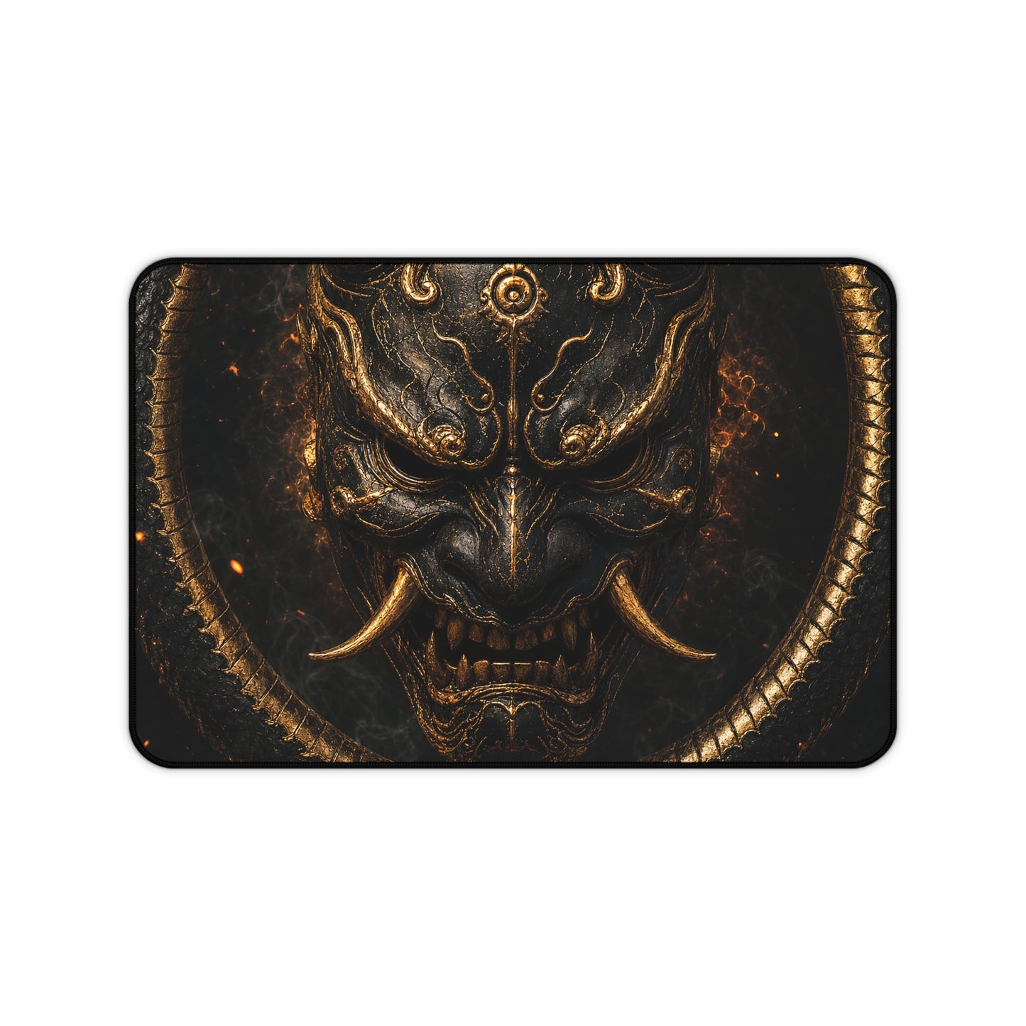 Oni Mask With Ouroboros - Sudoni Brand Gaming Desk Mat