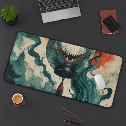 Chochin Obake Lantern Ghost - Japanese Mythology Gaming Desk Mat