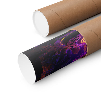 Save Point Glowing In Darkness - Gaming Culture Art Print (Matte Poster)