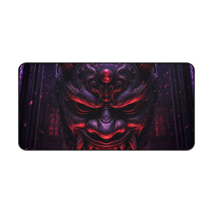 Oni Mask In Cathedral - Sudoni Brand Gaming Desk Mat