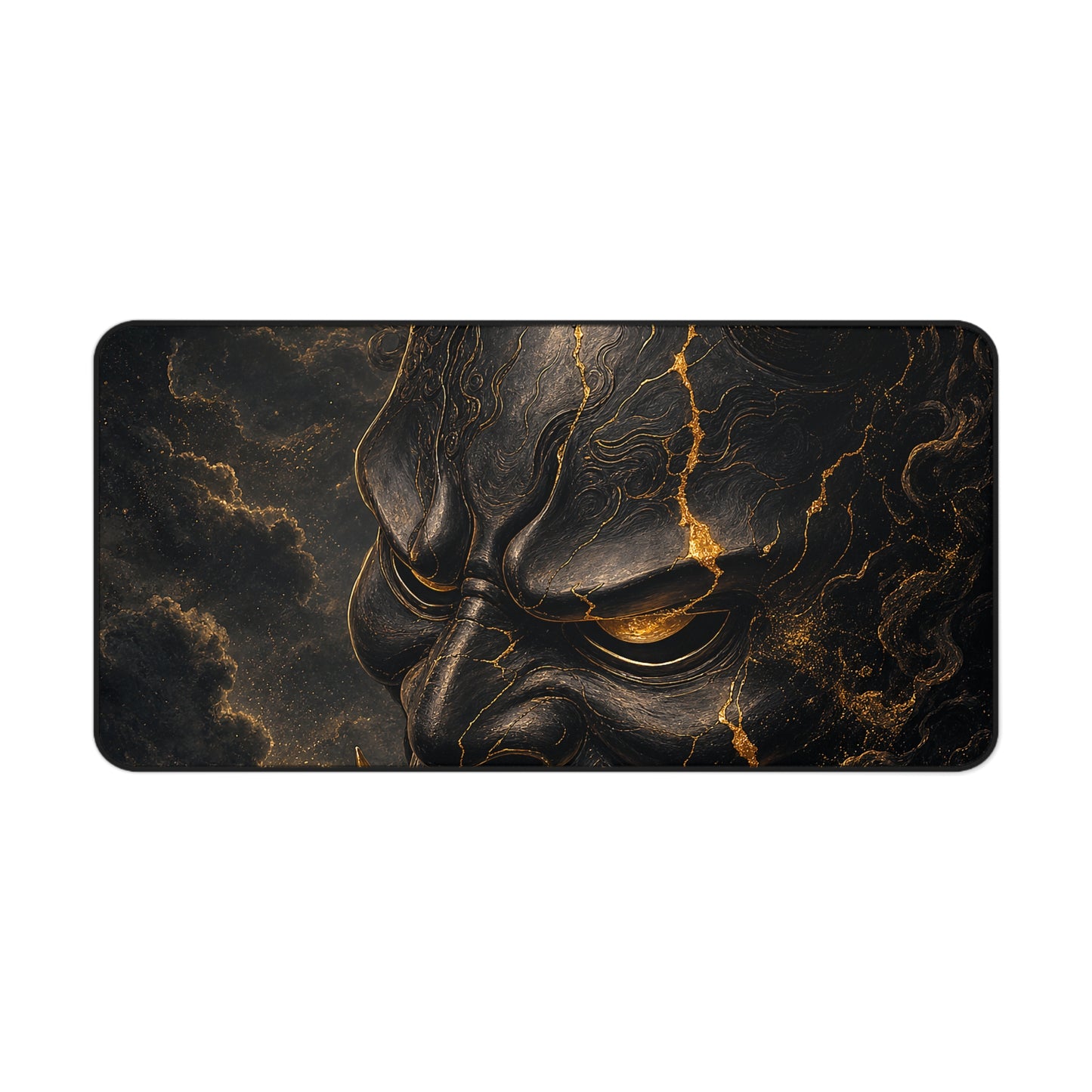 Oni Mask With Full Moon - Sudoni Brand Gaming Desk Mat
