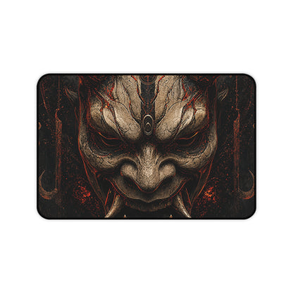 Oni Mask In Digital Void - Sudoni Brand Gaming Desk Mat