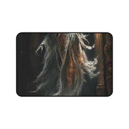 Wraith Floating Through Dungeon - Dark Fantasy Gaming Desk Mat