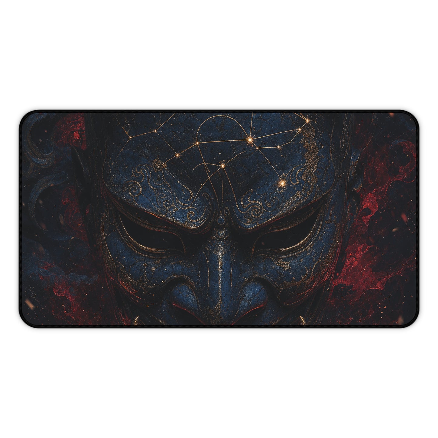 Oni Mask With Constellation Map - Sudoni Brand Gaming Desk Mat