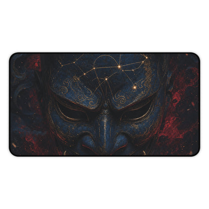 Oni Mask With Constellation Map - Sudoni Brand Gaming Desk Mat