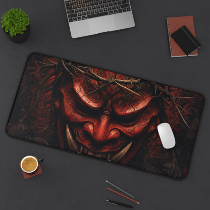 Oni Mask With Crown Of Thorns - Sudoni Brand Gaming Desk Mat