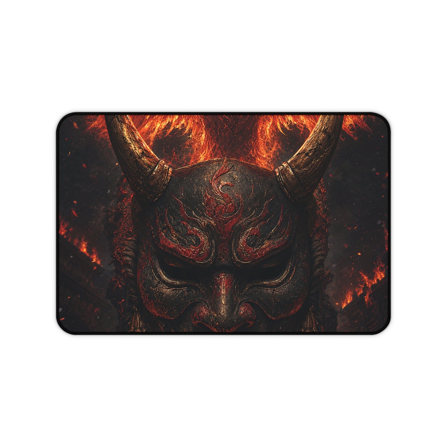 Oni Mask With Phoenix - Sudoni Brand Gaming Desk Mat