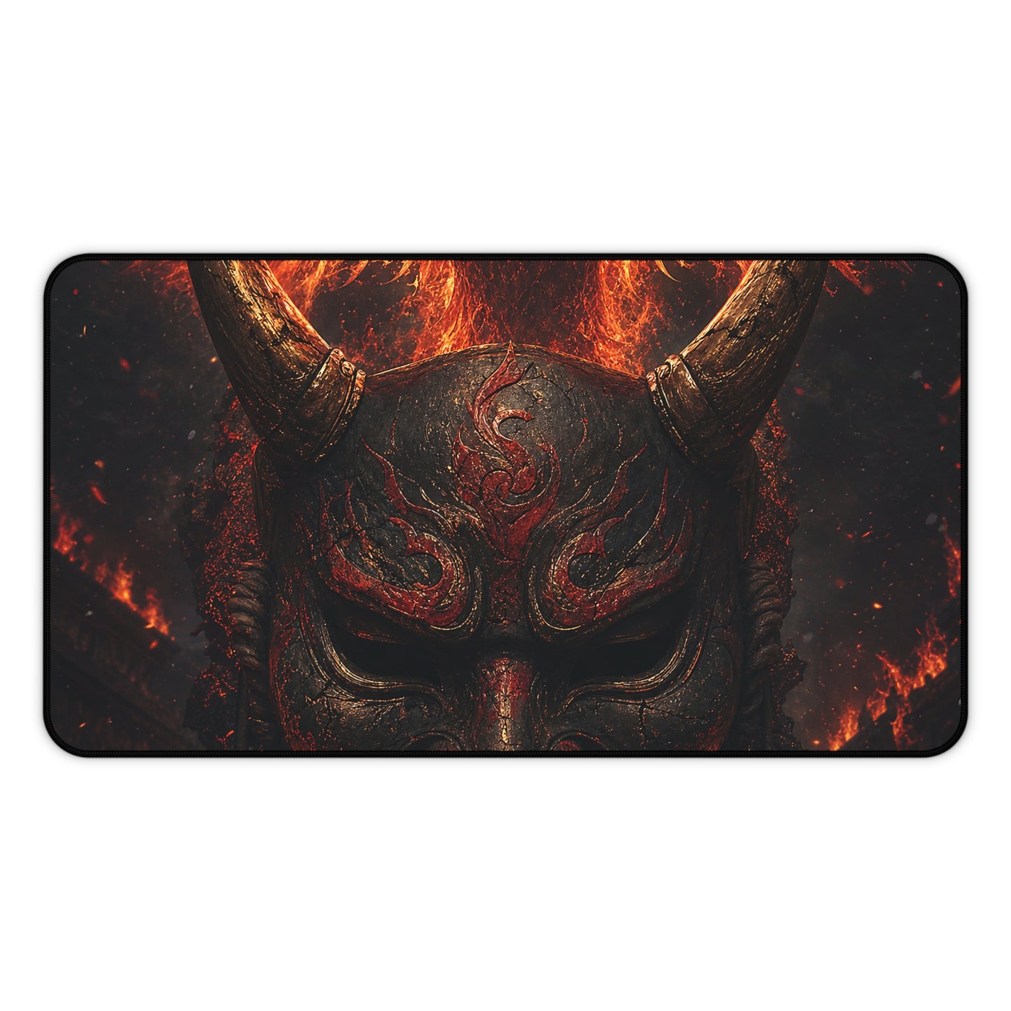 Oni Mask With Phoenix - Sudoni Brand Gaming Desk Mat