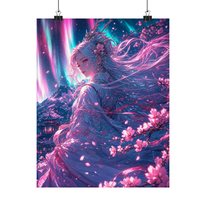 Spirit Of The Northern Lights - Anime Manga Art Print (Matte Poster)