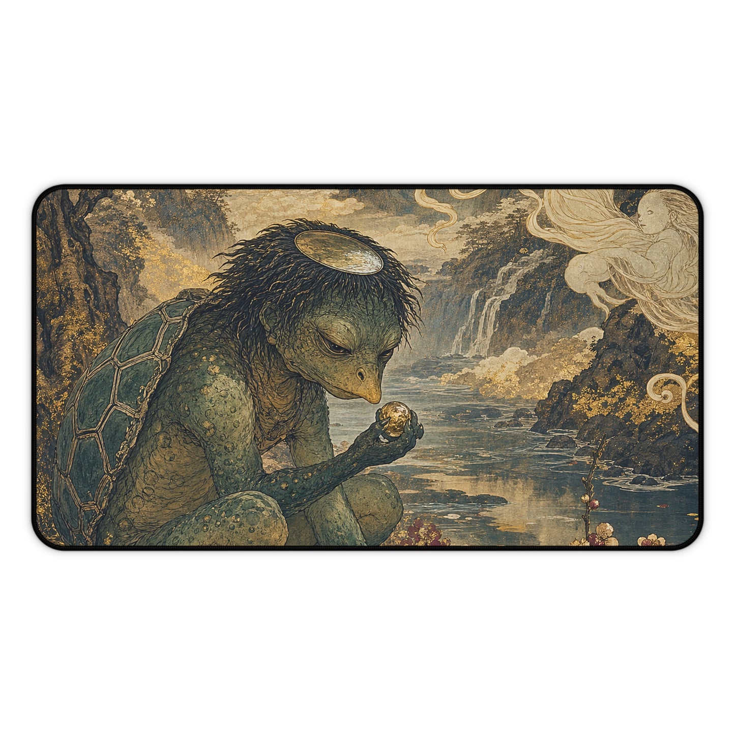 Kappby River - Japanese Mythology Gaming Desk Mat