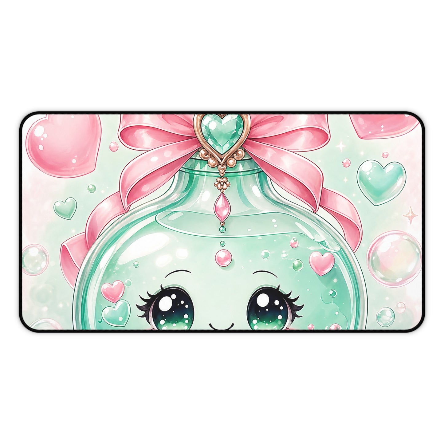 Cute Potion Bottle With Face - Kawaii Gaming Gaming Desk Mat