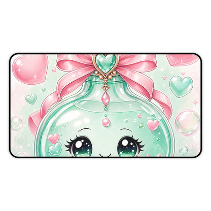 Cute Potion Bottle With Face - Kawaii Gaming Gaming Desk Mat