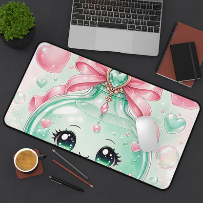 Cute Potion Bottle With Face - Kawaii Gaming Gaming Desk Mat