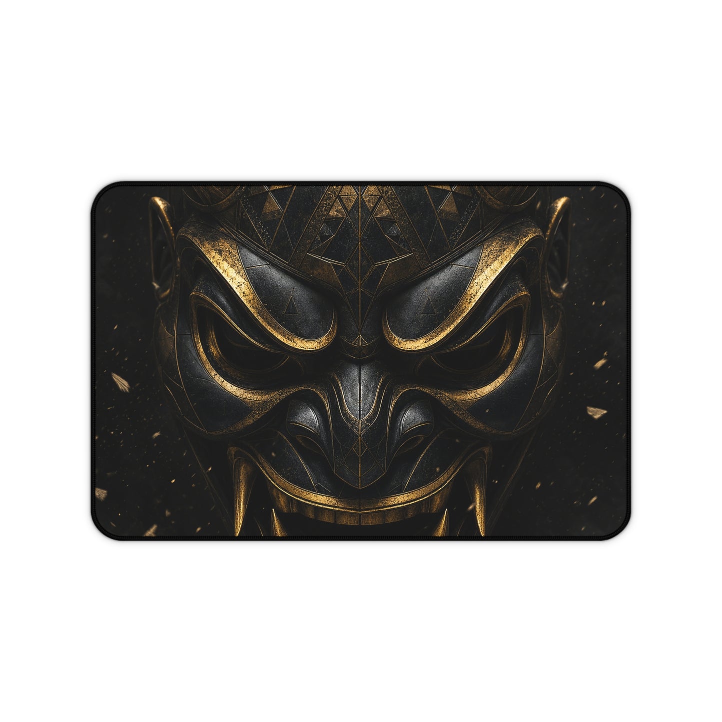 Oni Mask With Geometric Patterns - Sudoni Brand Gaming Desk Mat