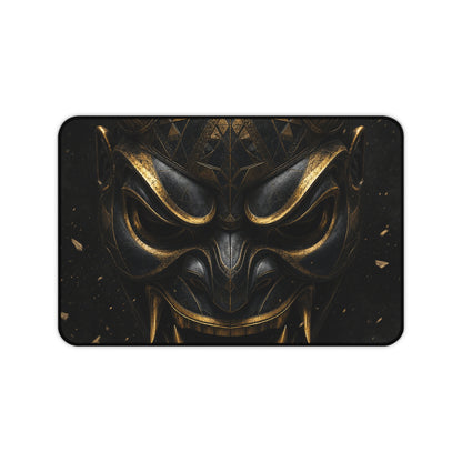 Oni Mask With Geometric Patterns - Sudoni Brand Gaming Desk Mat