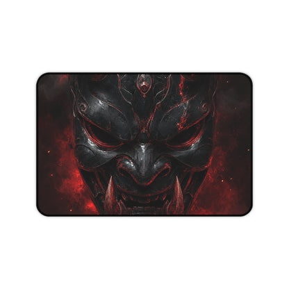 Oni Mask Made Of Obsidian - Sudoni Brand Gaming Desk Mat